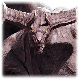 Flame Stone Guardian Statue