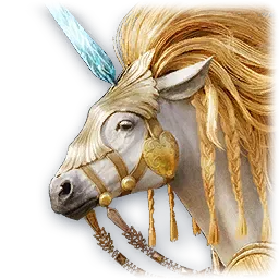 Luminous Golden Unicorn