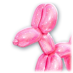 Glossy Pink Puppy